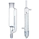Zhinwen.  Herramientas de laboratorio Extractor Soxhlet de 250 ml Parte superior del cuerpo 50/40 24/29 Cono inferior con condensador Graham Vidrio de borosilicato de alta capacidad Suministros de laboratorio Cristalería para labora
